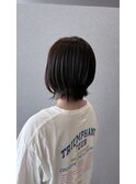 くびれボブ×ダークブラウン