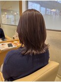 ハイライトで作るラベンダーブラウン