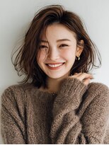 ヘアーアンドリラクゼーション エシア(hair&relaxation ecia) ゆるふわ耳掛けボブ