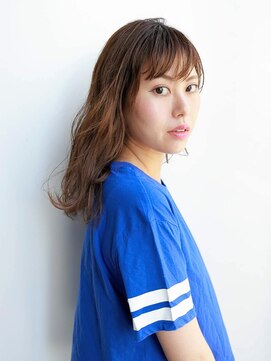 ルティア(Lutia) シースルーバング ゆるふわウェーブ ショコラブラウン★★