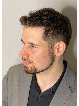 リバレッジ 広尾(Leverage) メンズ色気ラフバーバー刈り上げスタイル