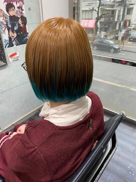 ミミック (mimic) clear beige × turquoise blue　TRICKstyle！