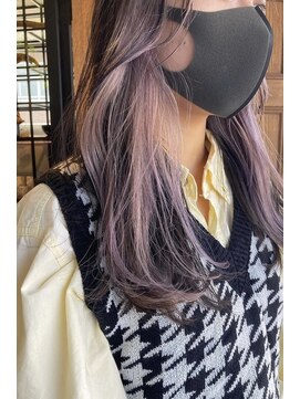ラーサ(LaHzA) guestsnap●ホワイトパープル/インナーカラー☆