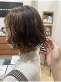 コテ巻き風パーマ