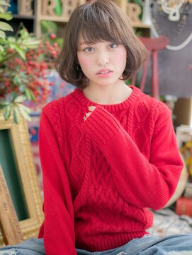 カバーヘア ブリス 戸田公園西口店(COVER HAIR bliss) 小顔前下がりミルクティーアッシュボブc5戸田公園20代30代40代