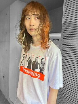 レコ 渋谷(LECO) men's long × point orange