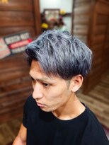 ラボーテイサミヘアーイースト(La.beaut'e ISAMI HAIR EAST) ウルフマッシュパーマハイライト〈理容室〉東浦和メンズ