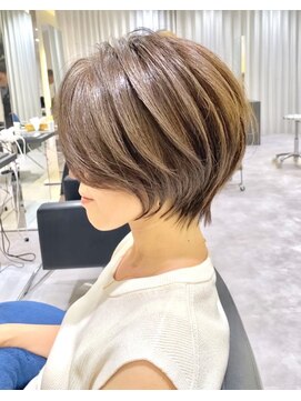 バンプ ギンザ(BUMP GINZA) 30代/40代/50代◎絶壁解消/白髪ぼかし/大人ショートボブ【中村】