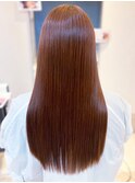 20代30代40代髪質改善カラーレッドブラウン艶感ストレート透明感
