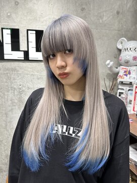 オルズ 渋谷(ALLZ) ハイトーンデザインカラーダブルカラーケアブリーチケアカラー