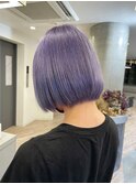 前下がりグラデーションボブ.パープル