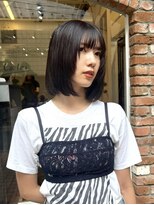 ラレイ ハラジュク(Lalei harajuku)&nbsp;＊黒髪ボブ×顔周りレイヤー/ぷつっとボブ/大人かわいいボブ