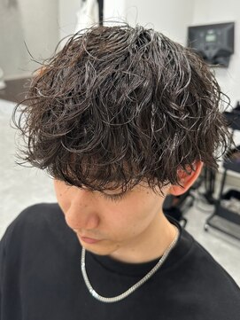 フゥ 宇都宮(FeU) 波巻きパーマメンズパーマメンズヘアツーブロックツイストパーマ