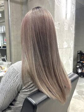 ラック(LUCK) レイヤーロング/バレイヤージュ/シルキーベージュ/船橋