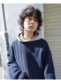 メンズミディアムニュアンスパーマ