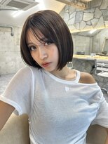 サイン 表参道(SIGN)&nbsp;韓国ヘアグレージュカラーブリーチ無し髪質改善イヤリングカラー