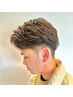 【オーダー数急上昇今旬スタイル】フェザーパーマ＋メンズカット￥11000