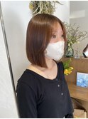 イメチェン/ホワイトブロンド/外ハネボブ/美髪/茅ヶ崎駅