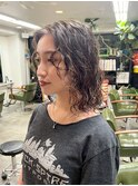 ボブクラゲヘアショートボブオリーブグレージュ髪型 