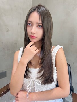 エイミー(Aimee) Aimee 町田   レイヤーカット×オリーブブラウン