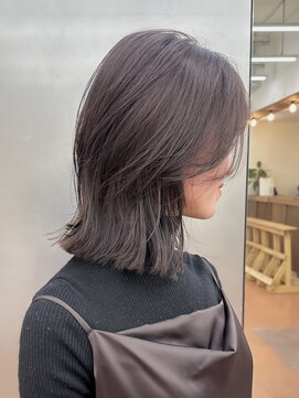 パークレーン アイス イヴェン(park lane ICI yeven) ブリーチなしダブルカラーショコラグレージュラベンダー冬カラー