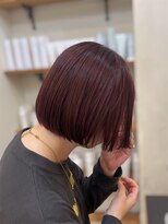 ゴーシェン 津田沼本店(Goshen)&nbsp;ミニボブ/ぷつっとボブ/ルビーカラー/ぶどうカラー