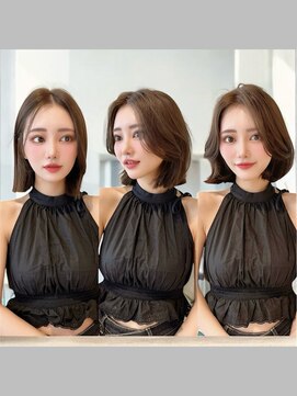 アマトウキョウ 表参道(AMA TOKYO) 韓国ボブ20代30代40代大人ミディアムレヤー髪質改善【表参道】