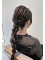 トゥルースガーデンラソ(truthGardenLazo)&nbsp;編みおろしアレンジ/ヘアセット