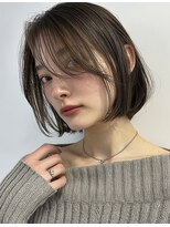 レア 渋谷(Le'a) ボブレイヤーカット髪質改善ショートボブグレージュミニボブ韓国