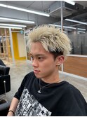 MEN'S/リバースセンターパート/ニュアンスパーマ/南堀江
