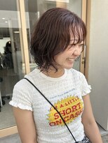 アト(Ato.)&nbsp;透明感pink×シースルーバングボブ【Emma】【Ato.明石】