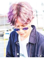 ヘアスタジオハレ(hair studio HALE)&nbsp;ブリーチハイトーン パープル スマートマッシュ