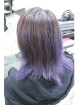 ストロベリーロックス 赤羽1番街店&nbsp;トーンダウン 暗染め　黒染め ダークパープル 濃い紫色