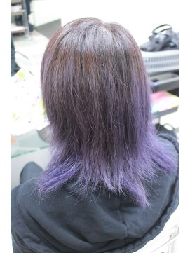 ストロベリーロックス 赤羽1番街店 トーンダウン 暗染め　黒染め ダークパープル 濃い紫色