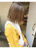切りっぱなしボブ×ハイライト