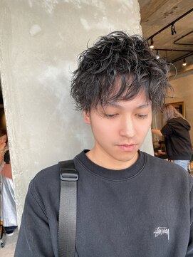 グロウム バイ アフェクト(glowm by AFFECT) メンズマッシュ スパイラルパーマ