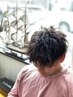 メンズカット＋ツイストスパイラル(波巻き）＋Marbb￥11,300→￥10,900