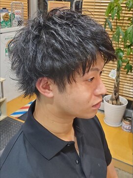 バーバリオン(barba lion) 立体感ウェーブパーマ<理容室>[高津/溝の口/高津区/メンズ]