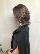 ジーナ 梅田(Zina)&nbsp;大人ボブ_セシルカットココアブラウンフリンジウェーブ03