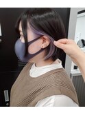 イヤリングカラーパープル