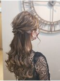 ルーズハーフアップ