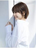 前髪あり小顔ショートボブ20代30代40代【AIN.表参道】川原大地