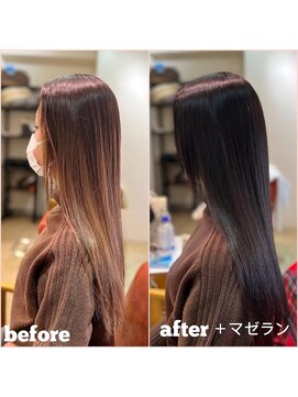 ピーターウォンヘアー(PETAR WONG HAIR) 髪質改善!ヘアマゼラントリートメント+ダークグレージュ