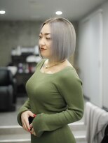 スラップス(SLAPS.)&nbsp;前下がりぷっつん　ボブ　シャドウルーツ