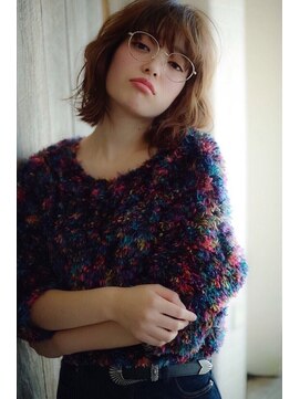 ラべリー 池袋(LOVELEY) くびれボブ 透けるブラウンベージュ【池袋】