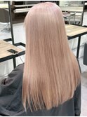 3957ミルクティーアッシュ艶髪シルキーベージュハイトーンカラー