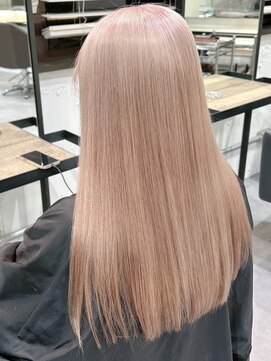 ベレーザ 渋谷(BELEZA) 3957ミルクティーアッシュ艶髪シルキーベージュハイトーンカラー