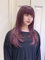 ロンドエニカ 大宮(Lond enika)&nbsp;ケアブリーチ透明感ラベンダーレイヤーカット【大宮美容室】