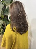 大人オシャレ！細かハイライト_mellow beige brown_