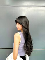 フュー 新小岩(few.)&nbsp;黒髪/グレーベージュ/レイヤーロング/前髪パーマ[新小岩駅]